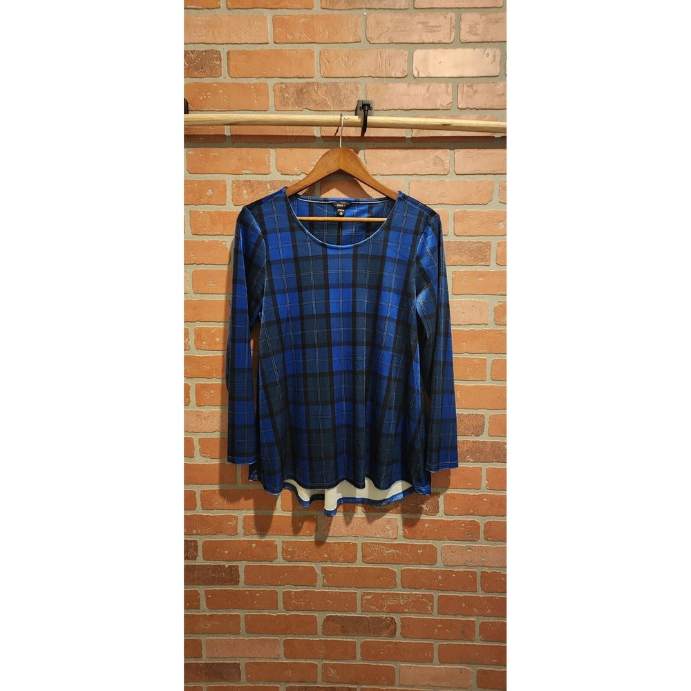 Intro Stretch Blouse Size‎ Small Blue NWT.                    Bin 19
